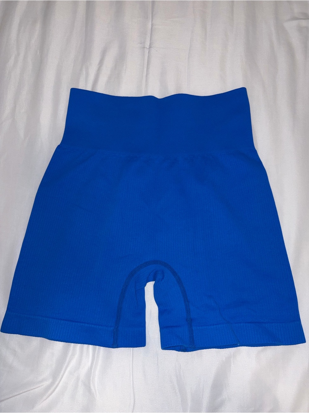 Women’s High-Waist Blue Athletic Shorts